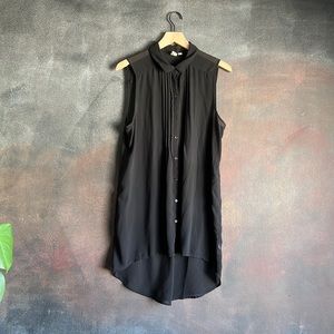Sheer Button Down Smock Dress